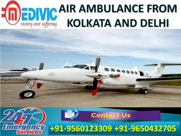 Choose Excellent Medivic Air Ambulance from Kolkata at Very Nominal Cost