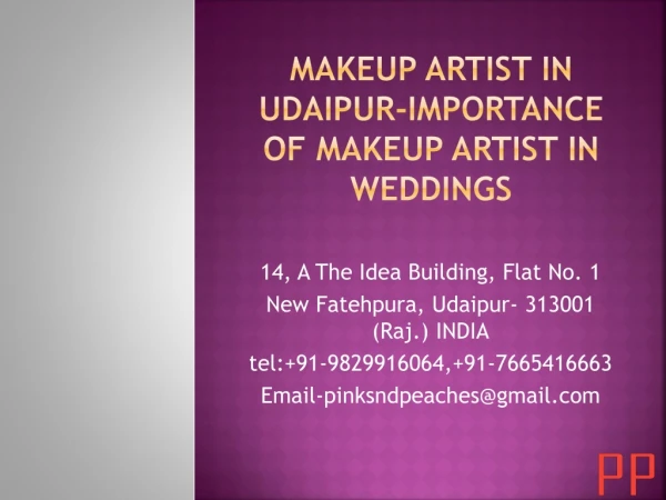Makeup Artist in Udaipur-Importance of Makeup Artist in Weddings