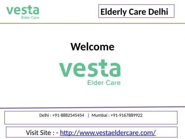 Elderly Care Delhi