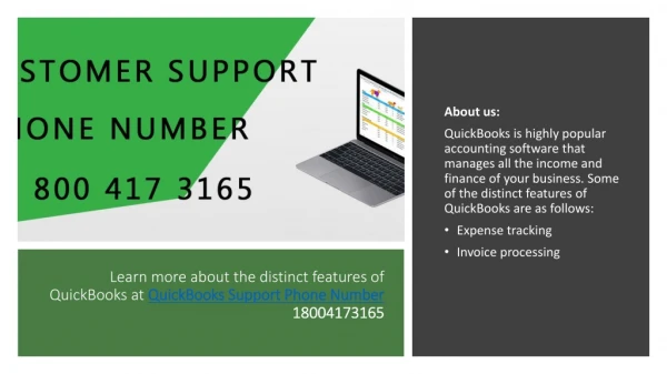 Learn more about the distinct features of QuickBooks at QuickBooks Support Phone Number 18004173165