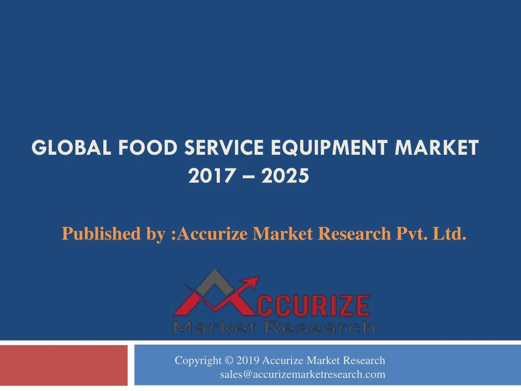 global food service equipment market 2017 2025