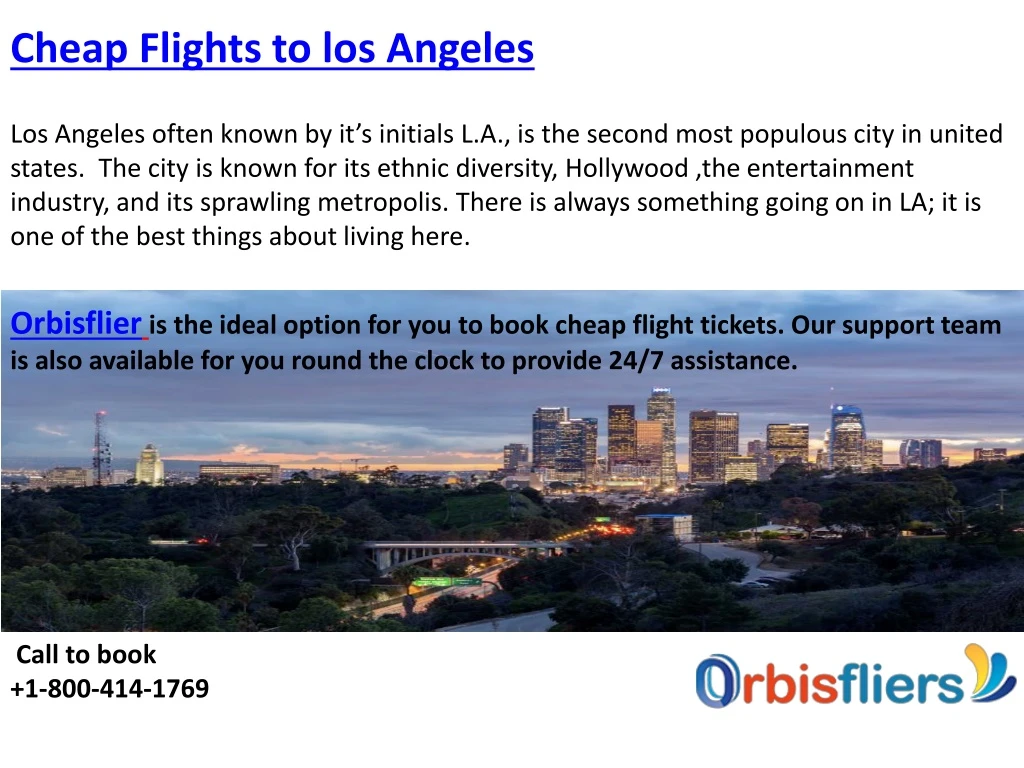 cheap flights to los angeles