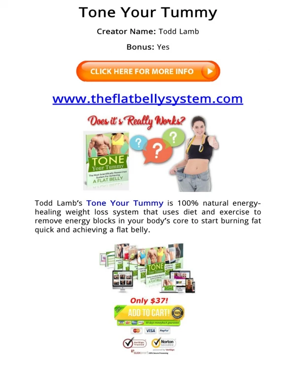 (PDF) Tone Your Tummy PDF Free Download: Todd Lamb