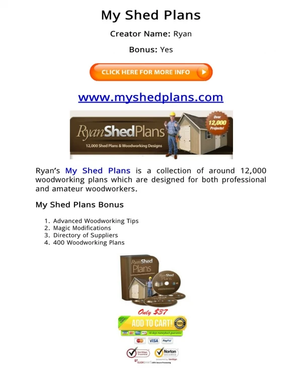 (PDF) My Shed Plans PDF Free Download: Ryan