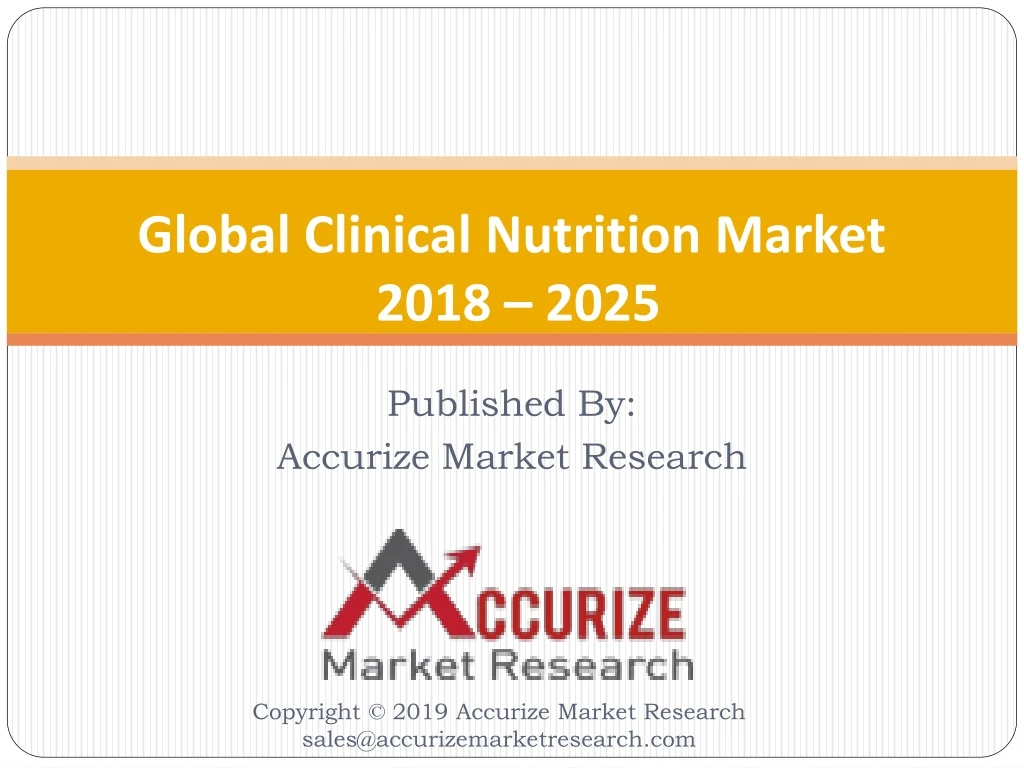 global clinical nutrition market 2018 2025