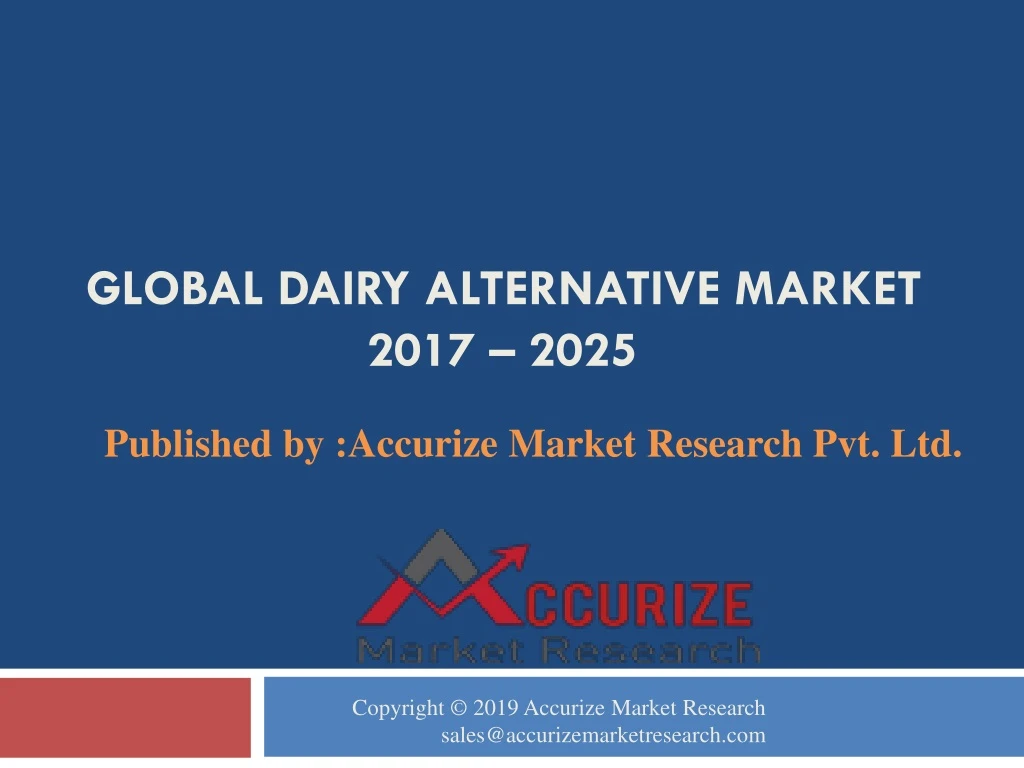 global dairy alternative market 2017 2025
