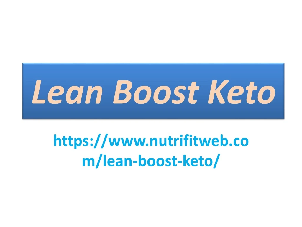 lean boost keto