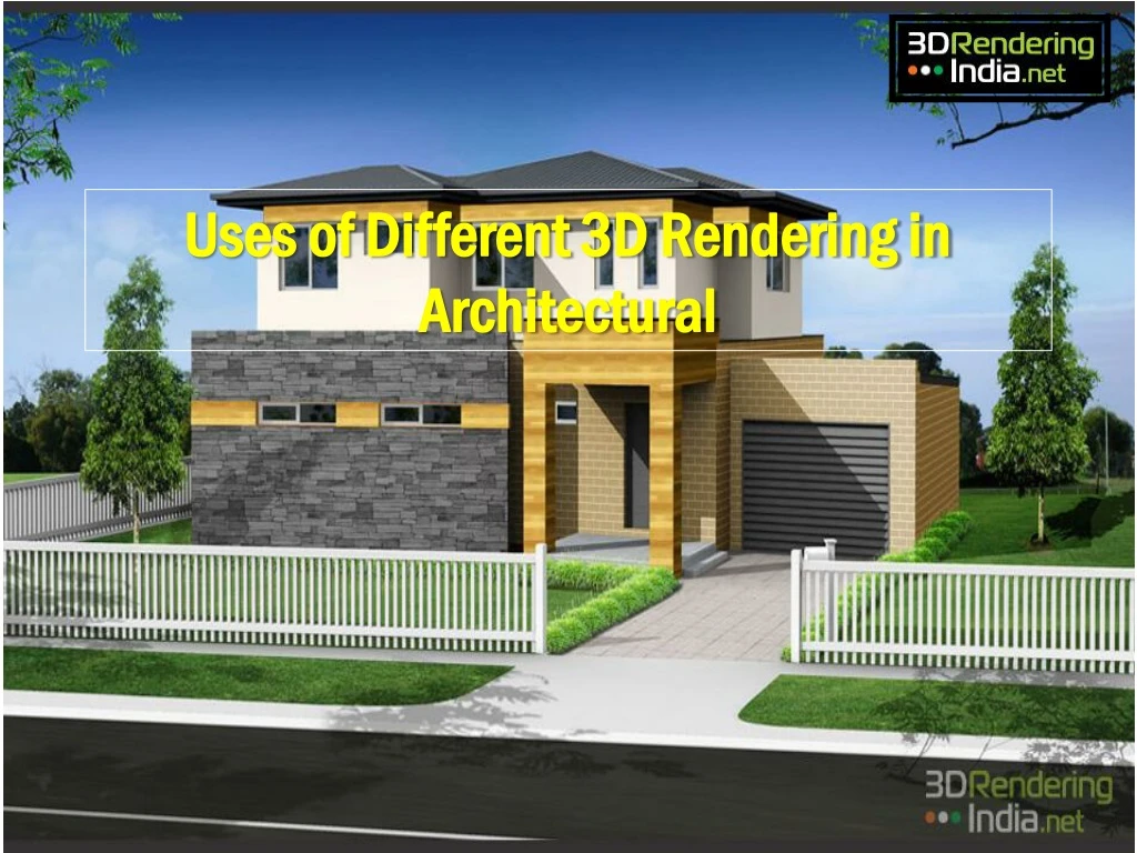 uses of different 3d rendering in architectural