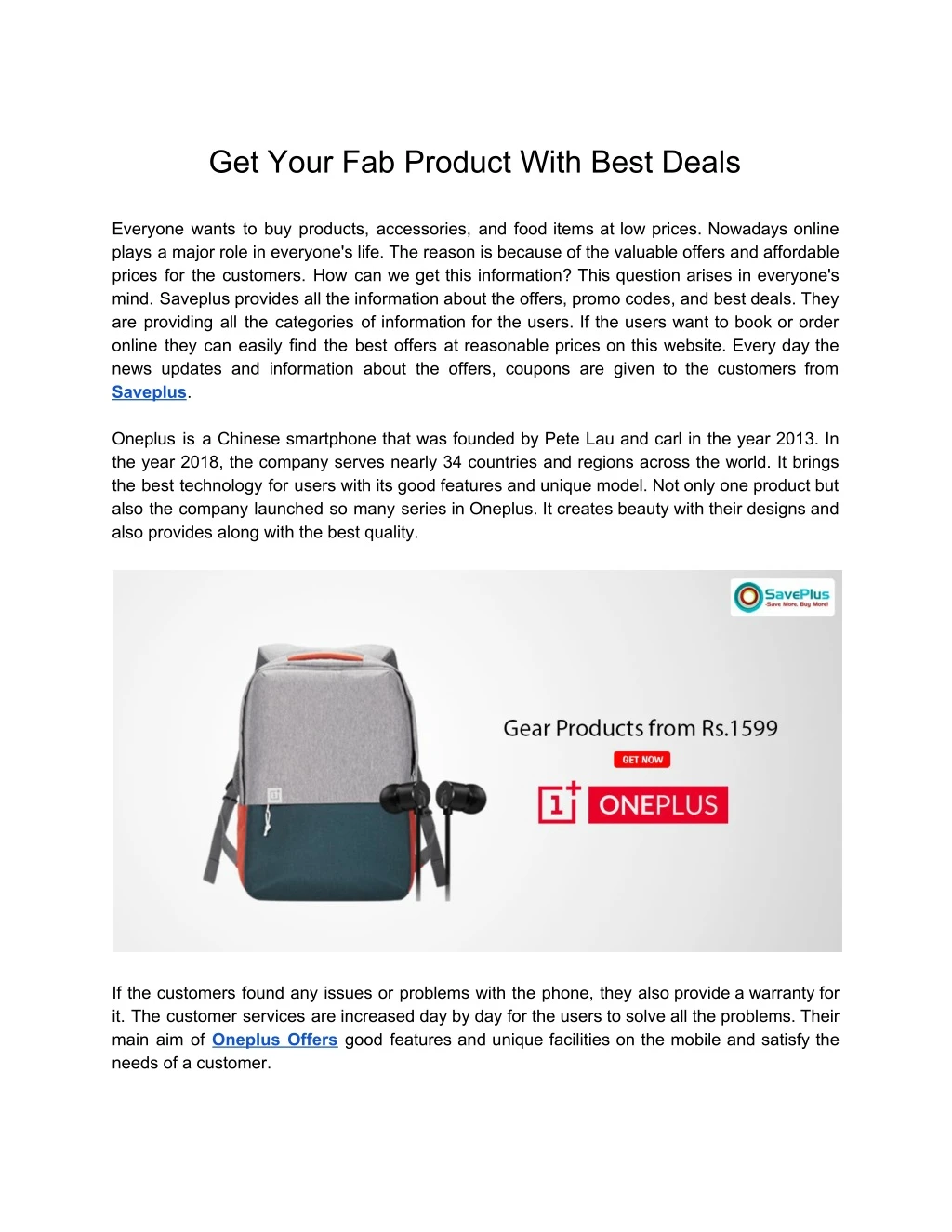 get your fab product with best deals