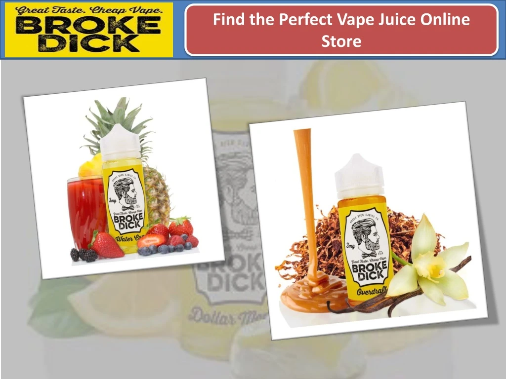 find the perfect vape juice online store
