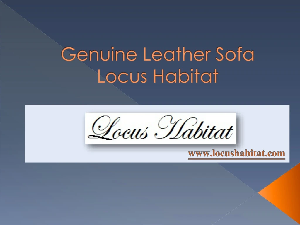 genuine leather sofa locus habitat