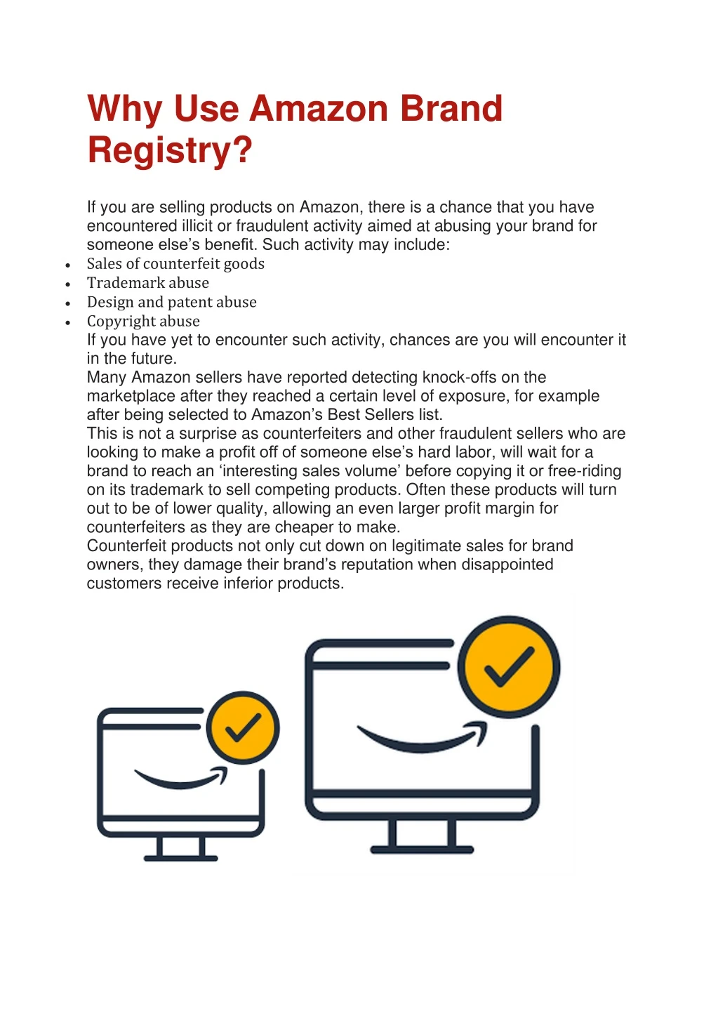why use amazon brand registry