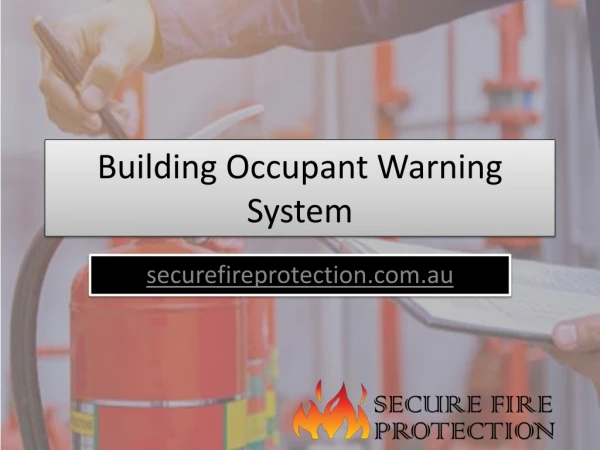 Building Occupant Warning System