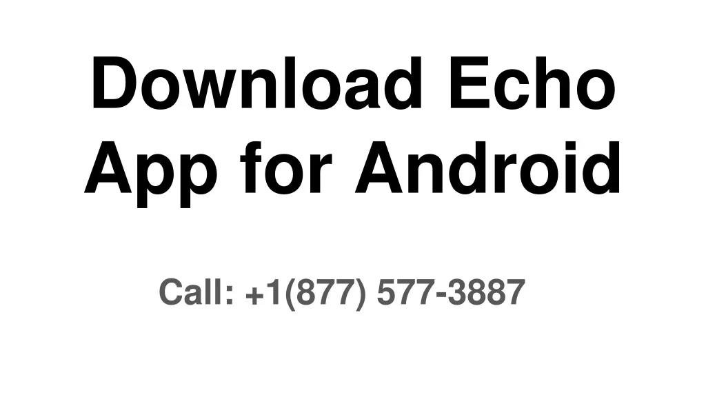 download echo app for android