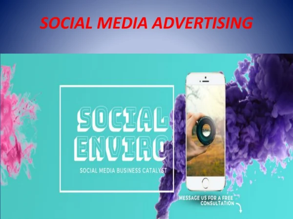 Social Media Marketing and Facebook Advertising