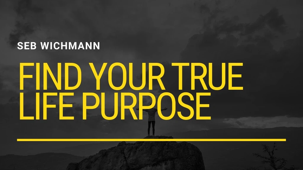 seb wichmann find your true life purpose