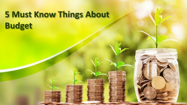 5 Must Know Things About Budget