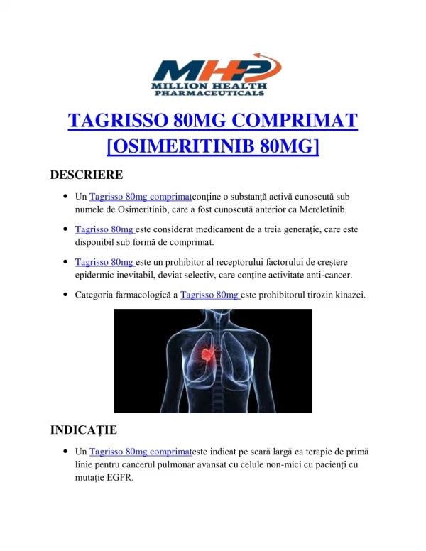 tagrisso 80mg comprimat osimeritinib 80mg