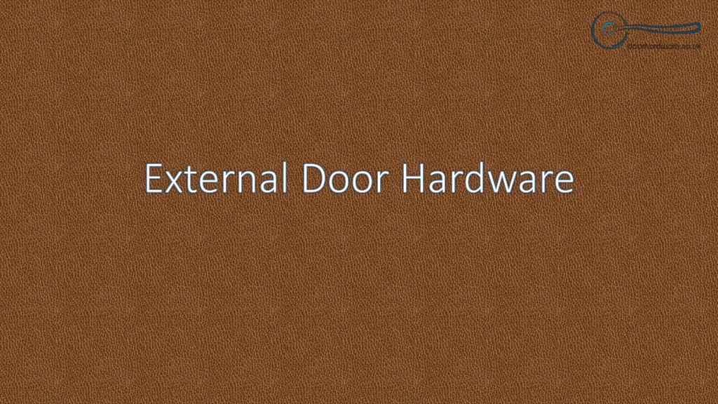 external door hardware