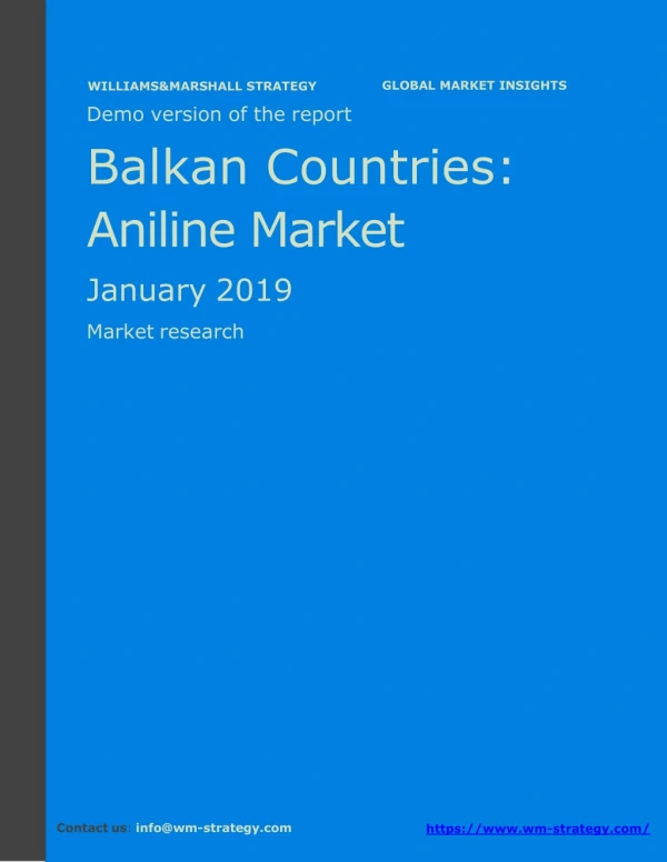 WMStrategy Demo Balkan Countries Aniline Market January 2019