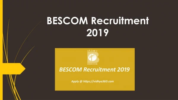 BESCOM Recruitment 2019 | Bangalore Electricity Supply Apprentice Jobs