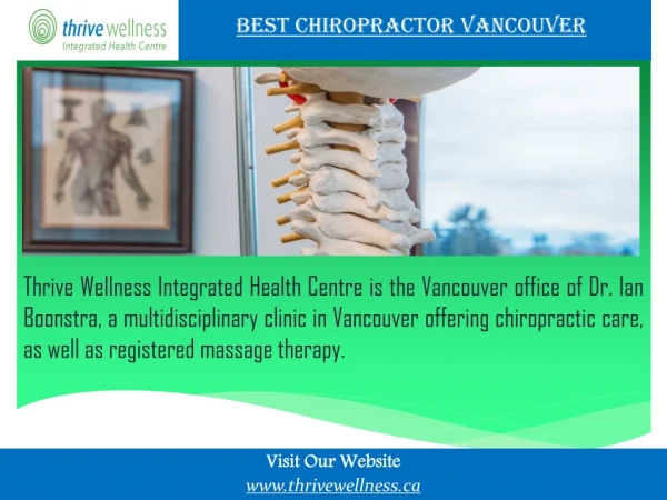 Best chiropractor Vancouver