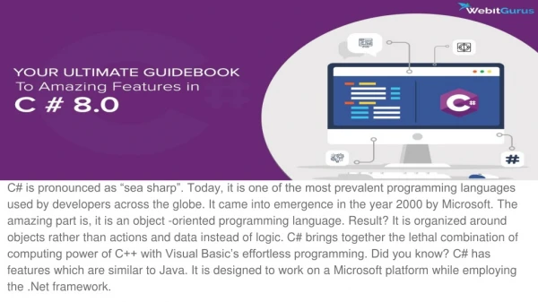 Your Ultimate Guidebook to Amazing Features in C# 8.0