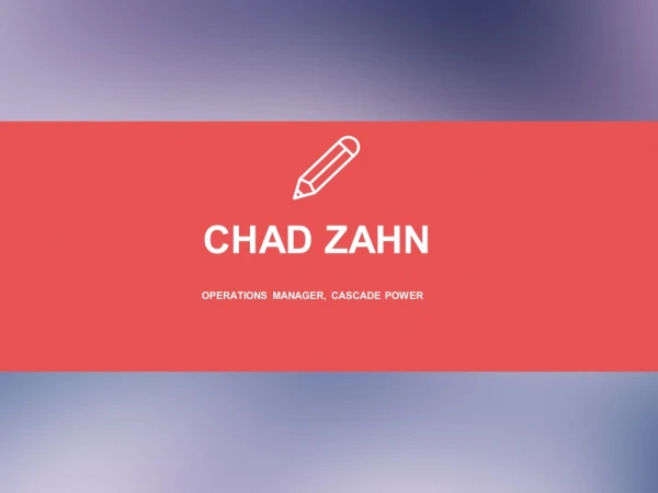 Chad Andrew Zahn - Provides Consultation in Sales Training