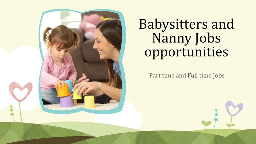 babysitters and nanny jobs opportunities