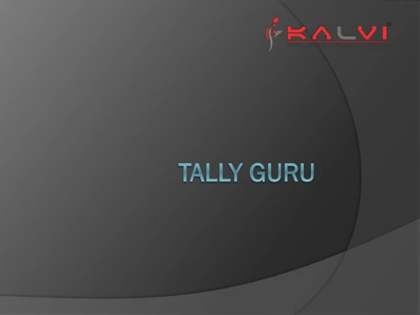 Tally GURU