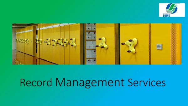 Now Get Record Management System from Stock HoldingDMS