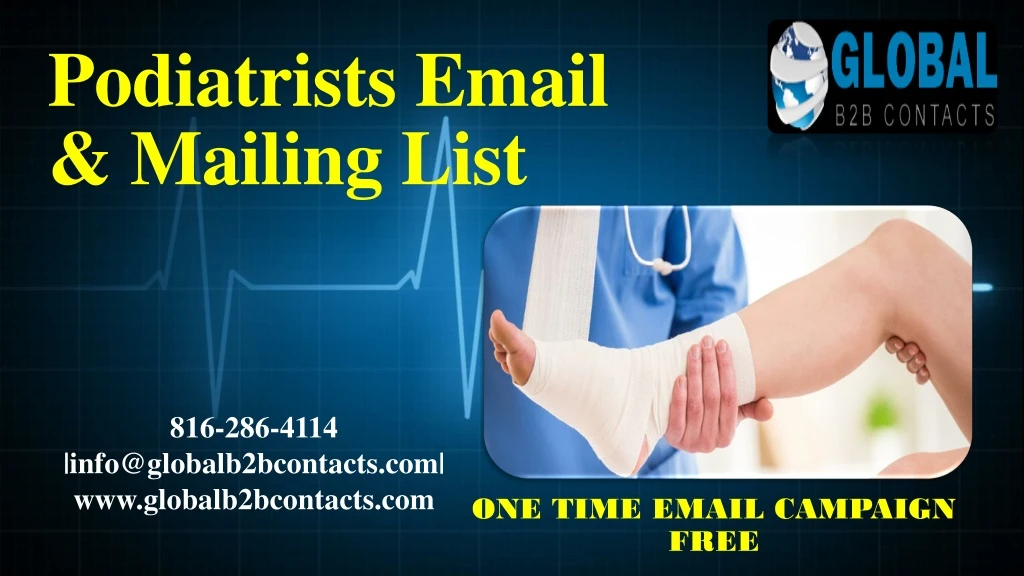 podiatrists email mailing list