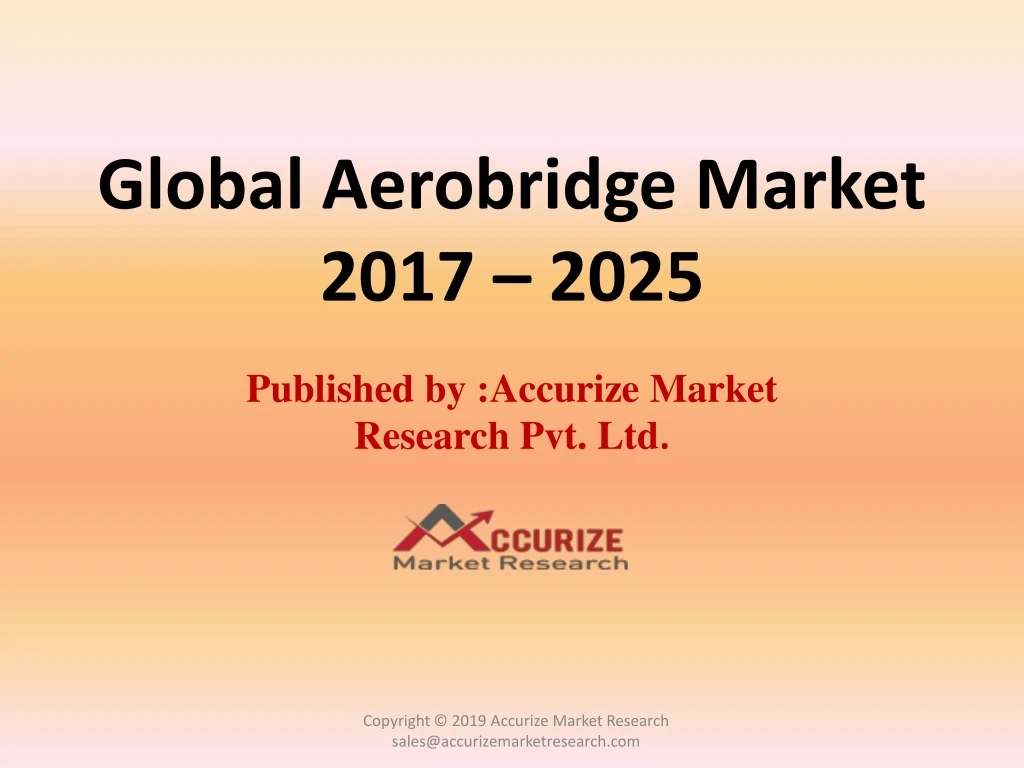 global aerobridge market 2017 2025