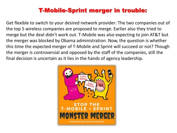 T-Mobile-Sprint merger in trouble