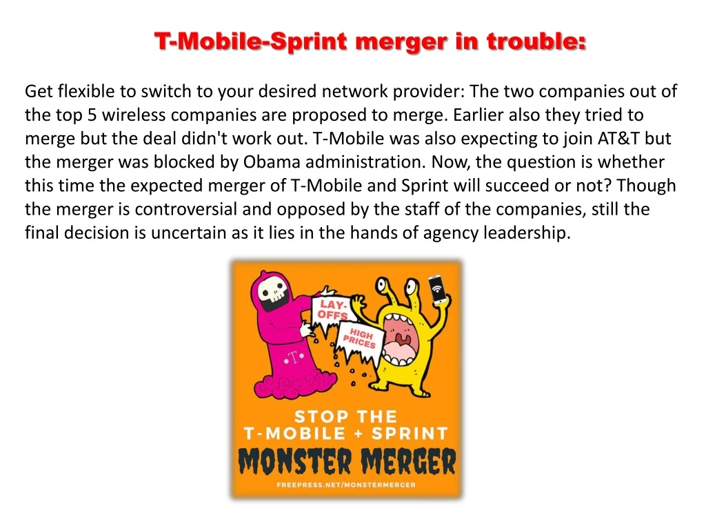 t mobile sprint merger in trouble get flexible