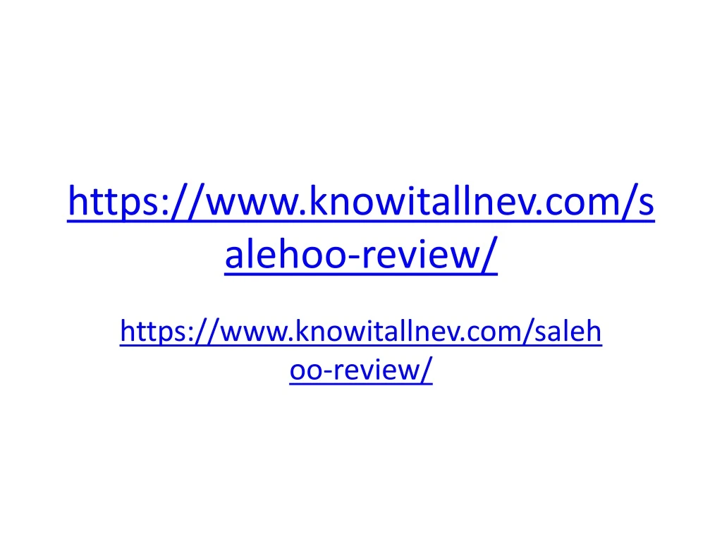https www knowitallnev com salehoo review