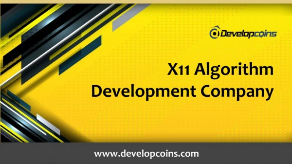 X11 Algorithm Development Company