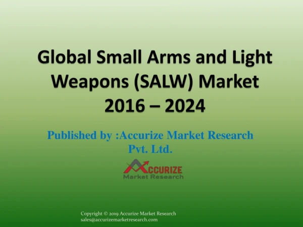 Global Small Arms and Light Weapons (SALW) Market