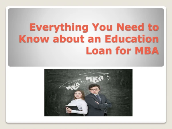 Everything You Need to Know about an Education Loan for MBA