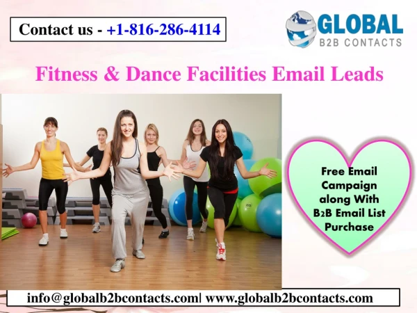 Fitness & Dance Facilities Email Leads