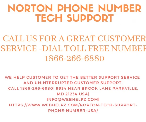 Norton Phone 1(866)-266-6880 Number Tech Support-Norton USA & CANADA Toll Free