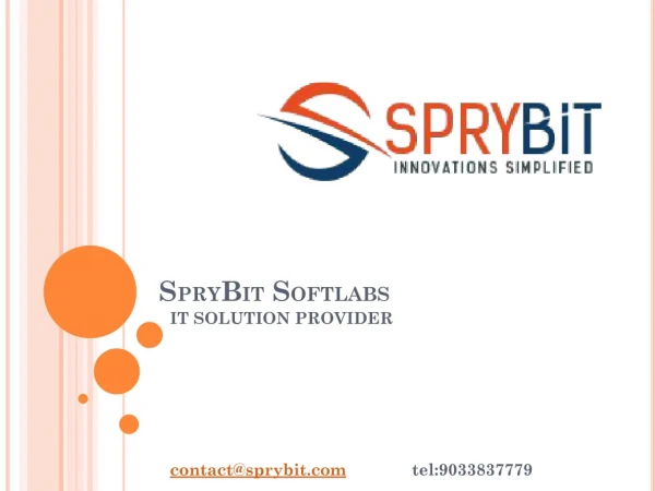 SpryBit Softlabs - Web, Mobile App & Ecommerce Development Company