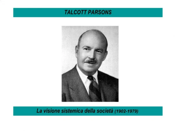 TALCOTT PARSONS