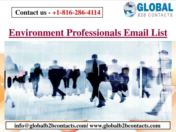 environment professionals email list