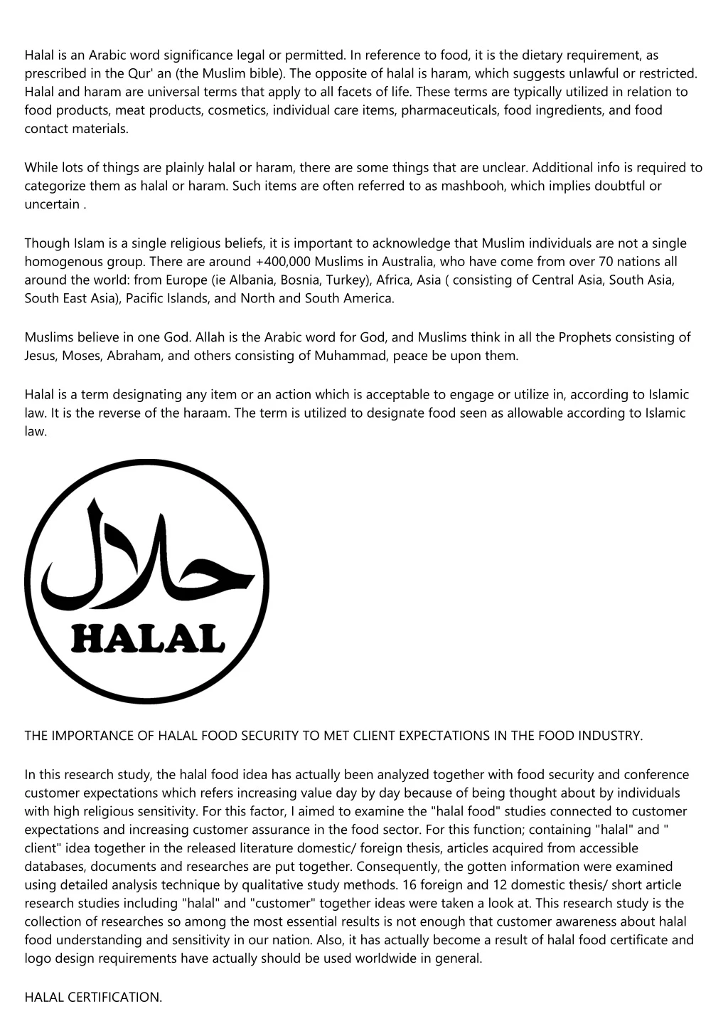 halal is an arabic word significance legal