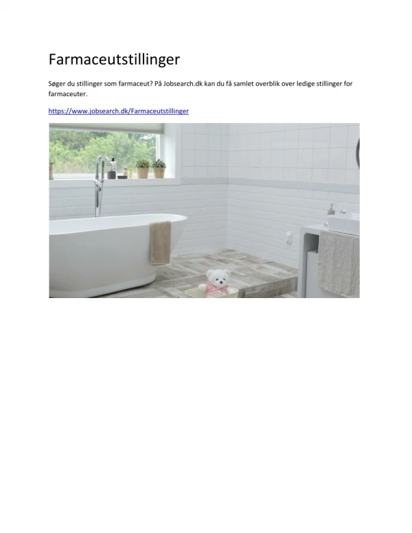 farmaceutstillinger