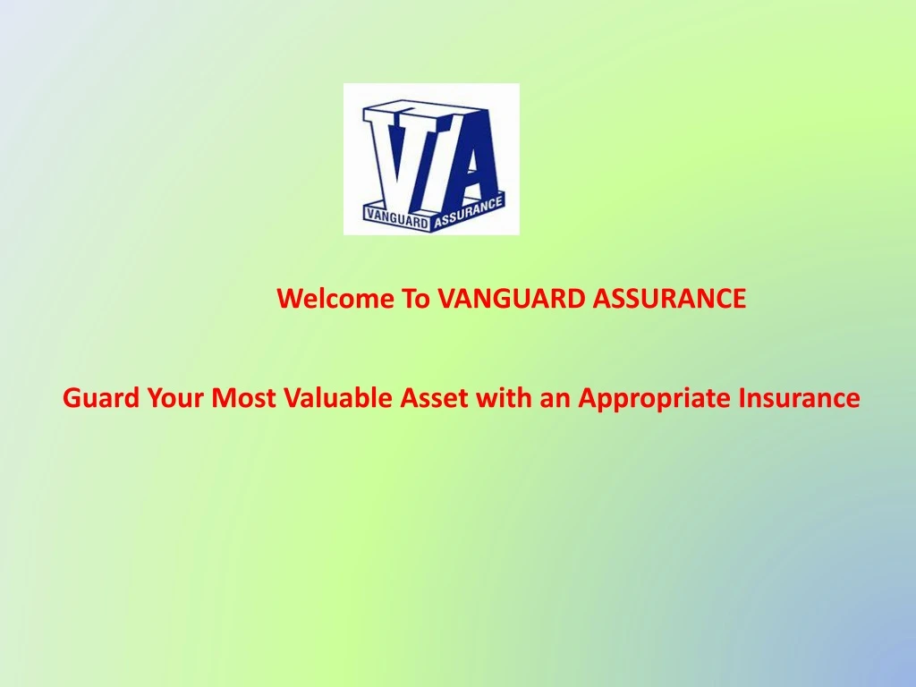 welcome to vanguard assurance