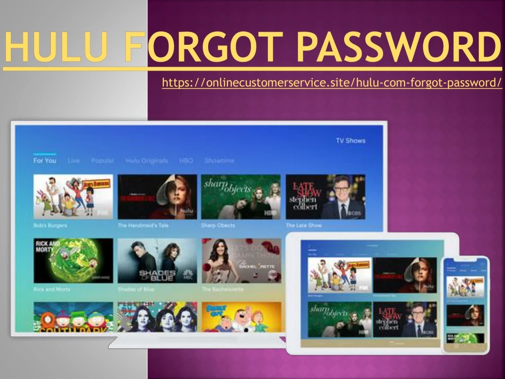 hulu forgot password
