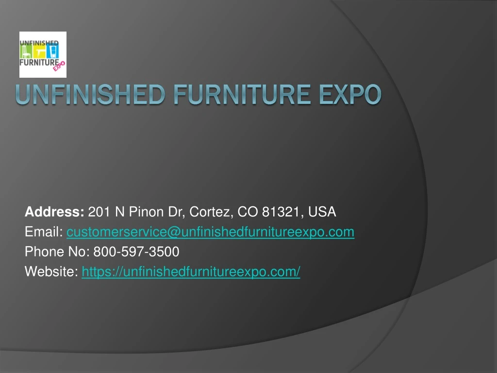 unfinished furniture expo