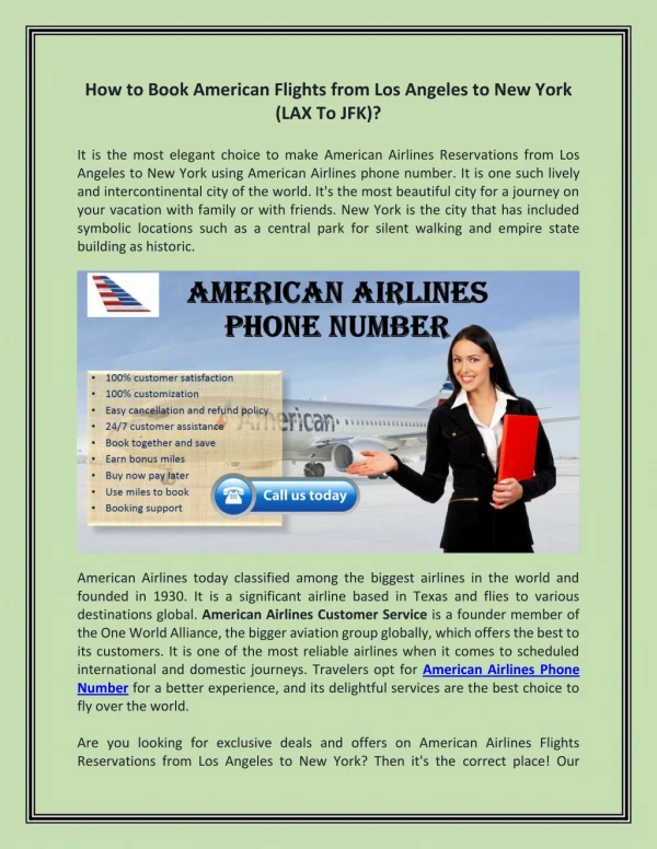 american Airlines phone number toll-free